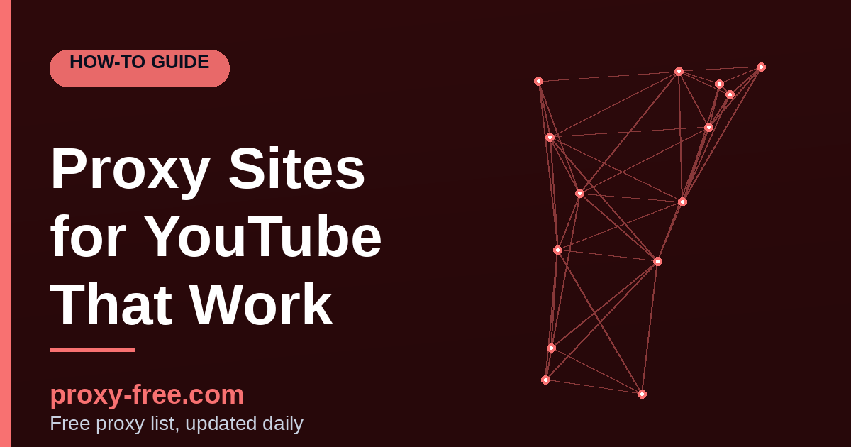Proxy Sites for YouTube: What Actually Works